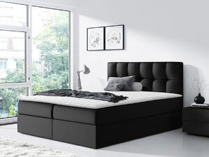 Franciaágy Boxspring 180 cm Cinara (öko-bőr soft 017 (fehér)