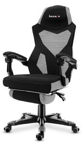 Huzaro Combat 3.0 Gamer szék lábtartóval #fekete-szürke