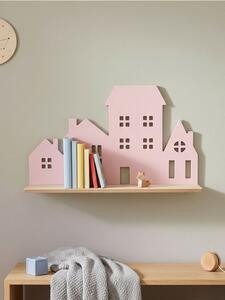 Sinsay - Fali polc házikó motívummal - pasztellpink
