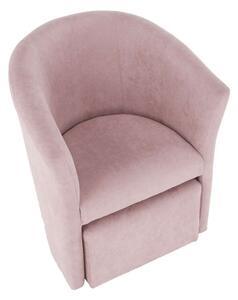 Rose K65_77 Fotel puffal #rózsaszín