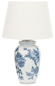 Asztali lámpa BELUSO Porcelán Fehér/kék