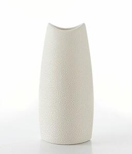 Riso2 kerámia váza Krémszín 12x7x26 cm