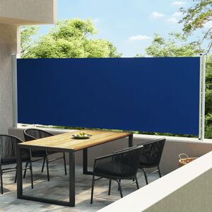 VidaXL kék behúzható oldalsó terasznapellenző 160 x 600 cm