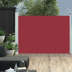 VidaXL piros behúzható oldalsó terasznapellenző 117 x 600 cm