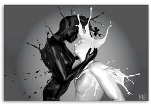 Gario Vászonkép Fekete-fehér szerelem Méret: 60 x 40 cm
