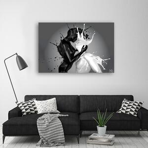 Gario Vászonkép Fekete-fehér szerelem Méret: 60 x 40 cm