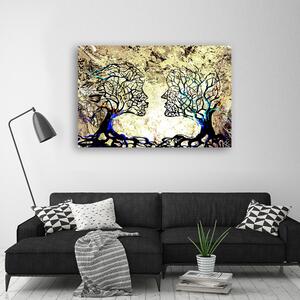 Gario Vászonkép Szerelmes fák Méret: 60 x 40 cm