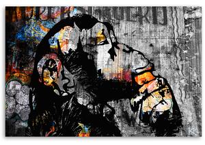Gario Vászonkép Banksy street art majom Méret: 60 x 40 cm