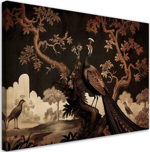 Gario Vászonkép Keleti páva a fán Méret: 60 x 40 cm