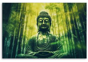 Gario Vászonkép Buddha a bambusz erdőben Méret: 60 x 40 cm