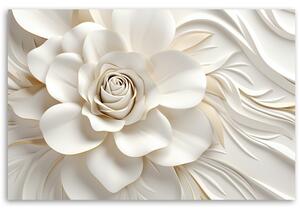 Gario Vászonkép Gyönyörű fehér rózsa Méret: 60 x 40 cm