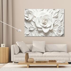 Gario Vászonkép Fehér rózsák Méret: 60 x 40 cm