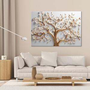 Gario Vászonkép Gyönyörű arany fa Méret: 60 x 40 cm