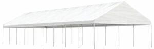 VidaXL fehér polietilén pavilon tetővel 20,07 x 5,88 x 3,75 m