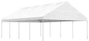 VidaXL fehér polietilén pavilon tetővel 8,92 x 5,88 x 3,75 m
