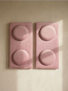 Sinsay - Kárpitozott fali panelek blokk formában 2 pack - pasztellpink