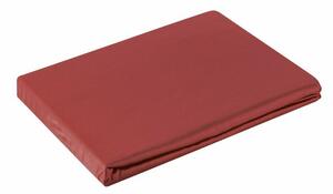 Dina pamut-szatén gumis lepedő Piros 100x200 cm +25 cm