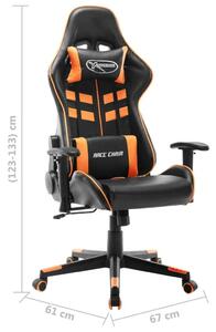 VidaXL műbőr Gamer szék #fekete-narancssárga