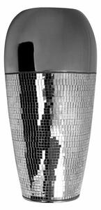 Mirona kerámia váza Ezüst 18x18x35 cm