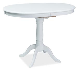 Széthúzható étkezőasztal 100-129 cm Dani (fehér + fehér) (4 6 fő részére). 1050093