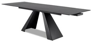 Széthúzható étkezőasztal 160-240 cm Shelia (szürke + fekete) (6 8 fő részére). 1050795