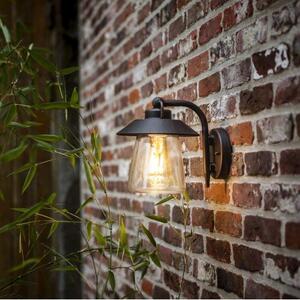 LED lámpatest , oldalfali , E27 foglalat , matt rozsdabarna , kültéri , IP44 , LUTEC , CATE