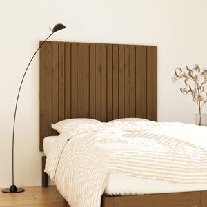 VidaXL mézbarna tömör fenyőfa fali fejtámla 127,5x3x110 cm