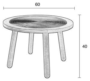 Dendron mangófa tárolóasztal, ⌀ 60 cm - Zuiver