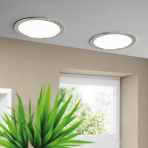 LED panel , süllyesztett , 16.5W , CCT , dimmelhető , 21.6 cm , kerek , matt nikkel , IP44 , EGLO Connect.Z , Zigbee , FUEVA-Z , 98844