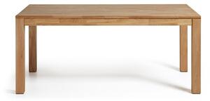 Bővíthető tölgyfa étkezőasztal, 180 x 90 cm - Kave Home