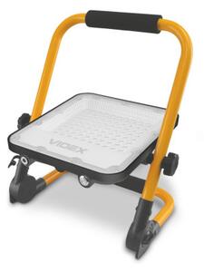 Hordozható LED reflektor , munkalámpa , akkumulátoros , 50W , természetes fehér , dimmelhető , billenthető , IP65 , VIDEX