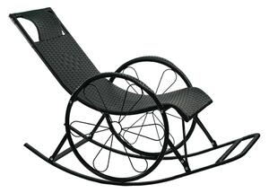 Hintafotel Rokefeler (rattan + fekete)