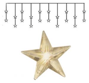 LED fényfüzér , átlátszó csillagokkal , beltéri , 20LED , 1.8 m , meleg fehér , STAR CURTAIN , EGLO