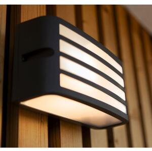 LED lámpatest , mennyezeti , oldalfali , E27 foglalat , sötét szürke , kültéri , IP44 , 5 év garanciával , LUTEC , ZEBRA