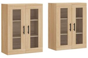 VIDAXL - Sonoma Tölgy Fali Szekrény - 2 db - 69,5x34x90 cm