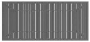 VidaXL antracitszürke acél kerti asztal 190 x 80 x 72 cm