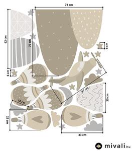 Falmatricák - Dombok és léggömbök