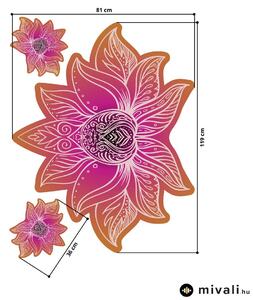 Falmatricák - Lótusz mandala lila