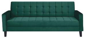 3 személyes ágyazható kanapé, ágyneműtartóval, zöld - SPLENDIDE