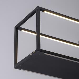 Design függesztett lámpa, fekete, LED-del, érintőképernyős dimmerrel - Jitske
