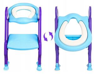 Bamny BCA-002 WC-ülőke, lépcsős kialakítás - kék lila AMO-UT05