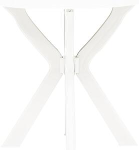 VidaXL fehér műanyag bisztróasztal Ø70 cm