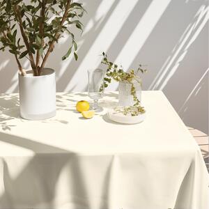 Goldea dekoratív asztalterítő rongo deluxe - krémszínű, szatén fényű 120 x 120 cm