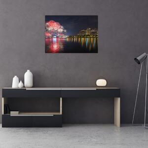 A szingapúri tűzijáték képe (70x50 cm)