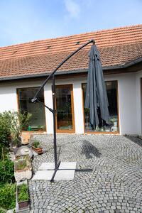 SOLASI összecsukható kerti napernyő 250x250 cm, sötétszürke
