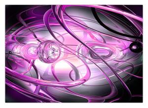 Gyönyörű lila absztrakció képe (70x50 cm)