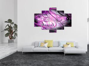 Gyönyörű lila absztrakció képe (150x105 cm)