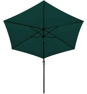 Napernyő - 3m Zöld LED - Kert - 300cm