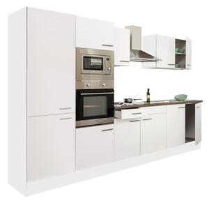 Yorki 330 beépíthető konyhablokk fehér korpusszal