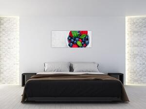 Kép - tál erdei gyümölccsel (120x50 cm)